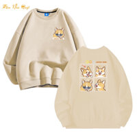 Áo Sweater Lucky Dog nỉ lót bông 2 lớp in 5D