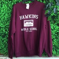 Áo sweater mỹ đỏ đô 01