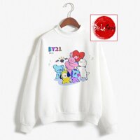 Áo Sweater Nam Nữ BTS ARMY Big Size <100kg Vải Nỉ Bông Dày Mịn Cao Cấp _ SW0015