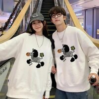 Áo Sweater Nam Nữ In Hình Ngựa Vằn Siêu Cute Nam Nữ Áo Đôi Couple