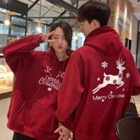 Áo Sweater Nam/Nữ  Noel Chú Tuần Lộc Kèm Chữ Merry Chrismas Dễ Thương Chất Liệu Nỉ Cao Cấp TP800