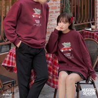 Áo sweater nỉ Noel saeson nam nữ form rộng, áo cổ tròn mùa đông unisex vải cotton dày dặn,ấm áp, áo cặp nhóm trend