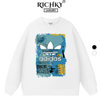 Áo Sweater Richky Premium Nỉ Adidas Họa Tiết Vintage Lông Cáo