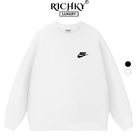 Áo Sweater Richky Premium Nỉ Nike Small Logo Left Lông Cáo