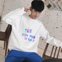 Áo Sweater Tắt Đèn Pha Đi Ba Phản Quang Loại 1. Áo Sweater Nỉ Nam Nữ Form Rộng