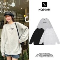 Áo Sweater Thêu NQ30FORUM Form Rộng , Áo Nỉ Sweater Nam Nữ Unisex