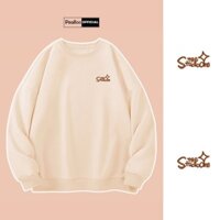 Áo Sweater THÊU Studio One Nam Nữ By PEABOO Unisex Chất Nỉ Lót Bông Form Rộng