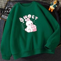 Áo Sweater THỎ SWOET Nam Nữ By JOLI Unisex Chất Nỉ Lót Bông Form Rộng J Joli Trendy
