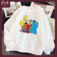Áo sweater thời trang nam nữ phong cách Basic in hoạt hình Kaws dễ thương - FORMENSHOP - FMGV036 - NHIỀU MÀU - XL