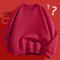 Áo Sweater Trơn Basic Nam Nữ By JOLI Unisex Chất Nỉ Lót Bông Form Rộng J Joli Trendy
