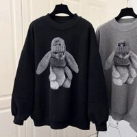 Áo Sweatshirt Nữ Bộ sưu tập mùa thu 2023 Dongdaemun Thời trang nữ Áo len lông xù rộng rãi phong cách Hàn Quốc Áo pullover thời thượng