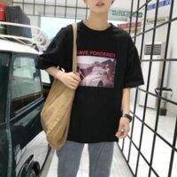 Áo T-shirt nam, tay lỡ, dễ kết hợp, phù hợp cho mùa hè, kiểu dáng rộng rãi, mẫu mới nhất  ྇ ་