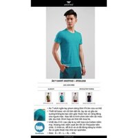 Áo t shirt ngắn tay nam Aristino CHÍNH HÃNG – GIẢM GIÁ  ATS012S8, dáng slimfit, chất liệu cotton mềm mại ་