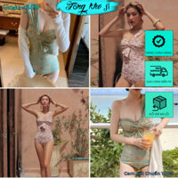 Áo tắm nữ 1 mảnh 🌏FREE SHIP🌎 bikini họa tiết hoa trong bộ sưu tập đồ đi biển 2024