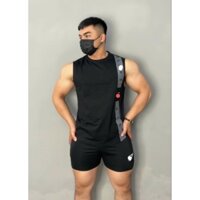 Áo tank top gym nam gym cá.áo sát nách vải cotton mềm mịn phom body cực chất