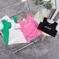 Áo tank top nữ 2025 phiên bản Hàn Quốc mới, áo vest không tay in họa tiết nước ngoài