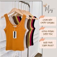 Áo tank top nữ MAY chất borib CAO CẤP co giãn tốt áo ba lỗ thể thao bigsize.