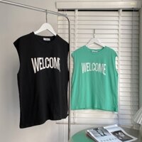 Áo tanktop chữ WELCOME - A0139