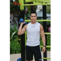 Áo tanktop gym, áo 3 sát nách thun lạnh, áo tập gym nam thun polyester Fezzio chính hãng