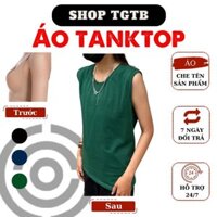 Áo Tanktop Sát Nách nam nữ trơn cổ tròn cotton GUTUI form oversize co giãn thoáng mát