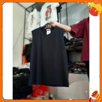 Áo TANKTOP TRƠN Ba Lỗ OVERSIZE UNISEX (2 Màu ĐEN-TRẮNG)