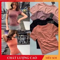 Áo Tập Gym Nữ Ngắn Tay Có 3 Màu Chọn Size Theo Cân Nặng Mã AC1001