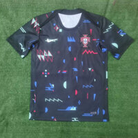 Áo tập luyện 24-25 Bồ Đào Nha Áo thun ngắn tay s-XXL Áo bóng đá nam tay ngắn Áo thun khô nhanh AAA