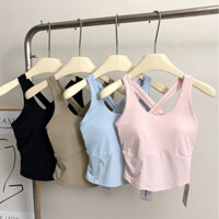 Áo tập thể thao Pickle Ball, Tennis, Gym, Yoga thông thoáng, có đệm ngực dành cho nữ