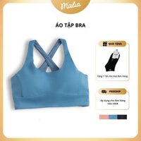 Áo Tập Yoga Malia MTT01 Áo Bra Thể Thao Cao Cấp Thoải Mái Thoáng Khí Mút Rời Thấm Hút Tôn Dáng Ôm Ngực
