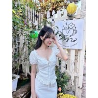 Áo Tay Bo Xếp Li Viền Bèo [Một Mẩu House]