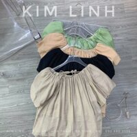 Áo tay bồng dây nơ lưng - Kim Linh Shop