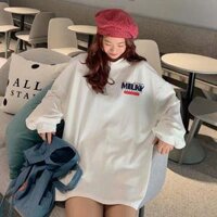 Áo tay dài, áo đôi, áo cặp, áo nam nữ, áo form rộng nam nữ, áo thun in hình nam nữ, áo tình nhân - Trắng