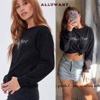 Áo tay dài chữ đính đá Mon Cheri F21 VNXK