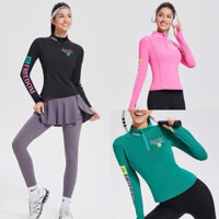 Áo Tay Dài Kéo Khoá Tập Gym,Pickleball,Tennis,Golf Chất Thun Lạnh Hàng QCCC-Winni Sport