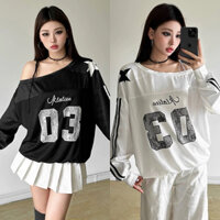 ÁO TAY DÀI LỆCH VAI FORM RỘNG SỐ 03 HOTTREND