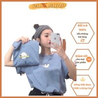 Áo Tay Lỡ In Hình Đầu Trọc, Đầu Trọc Và Con Chó Chất Liệu Su Hot Trend