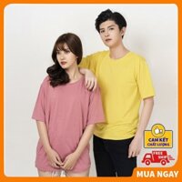 Áo tay lỡ nam nữ form rộng vải cotton mềm mịn thoáng mát ❤️ABATI❤️ Áo thun tay lỡ nam nữ unisex cao cấp giá rẻ