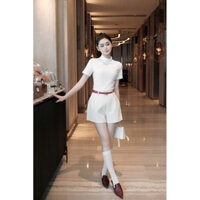 ÁO TAY NGẮN CỔ LỌ COCOBEBE Hình thật