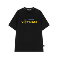 Áo Teeworld Việt Nam T-shirt Unisex Nam Nữ Form Rộng - Đen - L