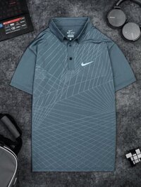 Áo Tennis Nike Có Cổ Màu Xám Đậm #ANCC06XD