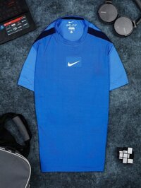 Áo Tennis Nike Cổ Tròn Màu Xanh Biển #ANCT04XB