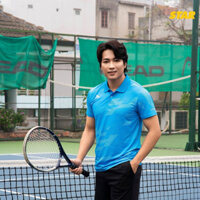 Áo Tennis Thể Thao Nam Ikando Star Cổ Trụ, Vải Thun Lạnh Nhập Khẩu, Co Giãn, Thoáng Khí - Nhiều màu