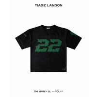 Áo [Tết 2025] Jersey 22 TIAGZ LANDON #tgzldn — Đen, Xanh lá / Áo thun thể thao Unisex