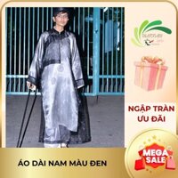 Áo the nam màu đen. Áo quan họ nam. Áo ông đồ.