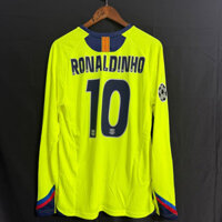 Áo thể thao bóng đá Messi dài tay retro Barcelona 2005-06