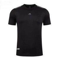 Áo Thể Thao Cầu Lông/Pickleball Adidas 2291 Cao Cấp - Màu Đen - Hàng Loại 1 - Thấm Hút Mồ Hôi - Thoáng Khí - Nhẹ