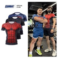 Áo Thể Thao Cosplay Siêu Anh Hùng ICOMBAT Thun lạnh Áo Thun Tập GYM Nam Nữ Ôm Body