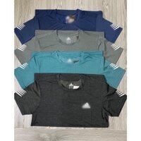 Áo thể thao nam cổ tròn chất co giãn thấm hút mồ hôi,áo phông chất poly mốc nguồn gốc xưởng Việt Nam