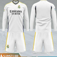 Áo Thể Thao Tay Dài Real Madrid Trắng 2023 - Đồ đá banh