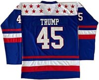 Áo thi đấu khúc côn cầu American Wing All Stitched Jersey của Beast Beat 1960 Retro Trump #45 biến thể